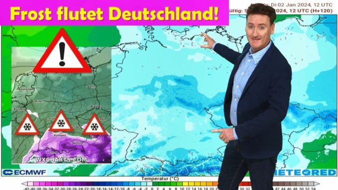 Frostschock! Krasser Wetterwechsel bringt Deutschland Dauerfrost und Schnee! Ab Sonntag überall kalt! Quelle: Glomex https://imageservicethumbs.glomex.com/dC1icG43bmx3N3U0N2wvMjAyNC8wMS8wMy8wNi81OV8xMl82NTk1MDVjMDg1Y2MyLmpwZw==/profile:player-960x540/image.jpg v-cy4vjo3ha8ft